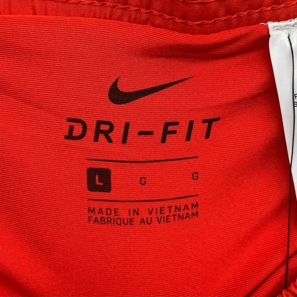 Nike Activewear Shorts Men's Sz L Red Elastic Waist Back Pocket Pull-On Logo NEW - Picture 8 of 9